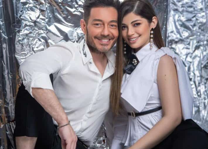 أحمد زاهر وابنته ليلى