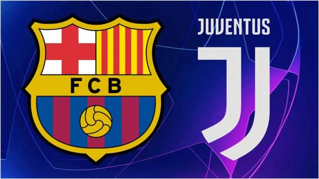 موعد مباراة برشلونة ويوفنتوس والقنوات الناقلة لها