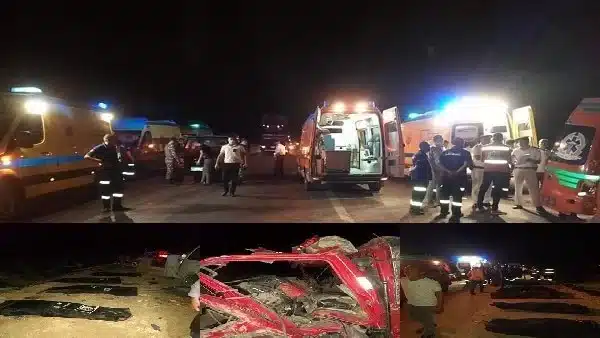 اسماء ضحايا حادث الطريق الصحراوي بسوهاج