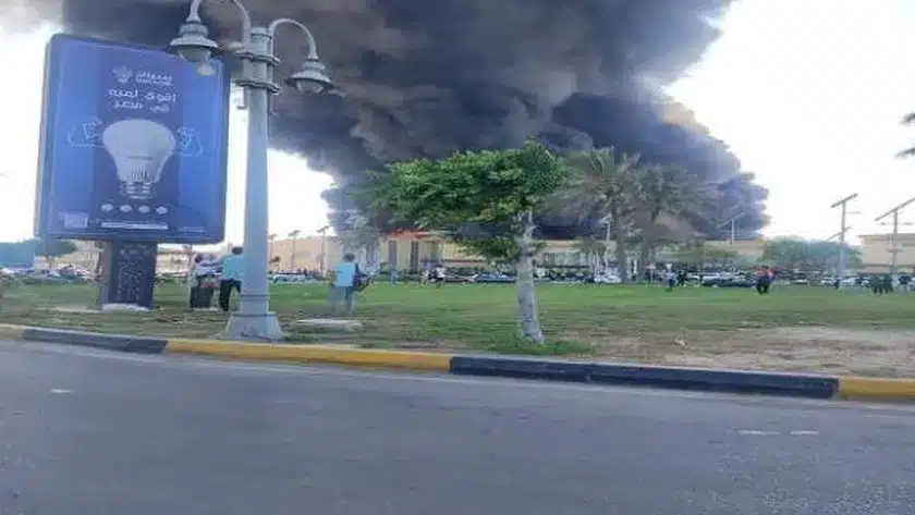 سبب حريق كارفور الاسكندرية اليوم