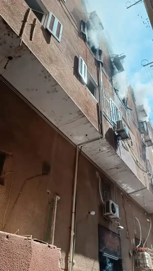 حريق كنيسة ابو سيفين امبابة
