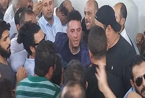 الفنان احمد الفيشاوي والمنتجة ناهد فريد شوقي
