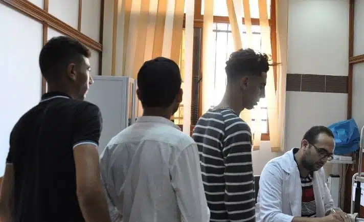 الكشف الطبي في جامعة القاهرة للطلاب