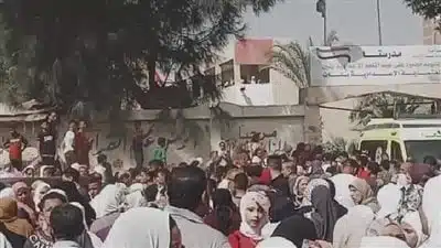 حادث سقوط السلم على الطالبات