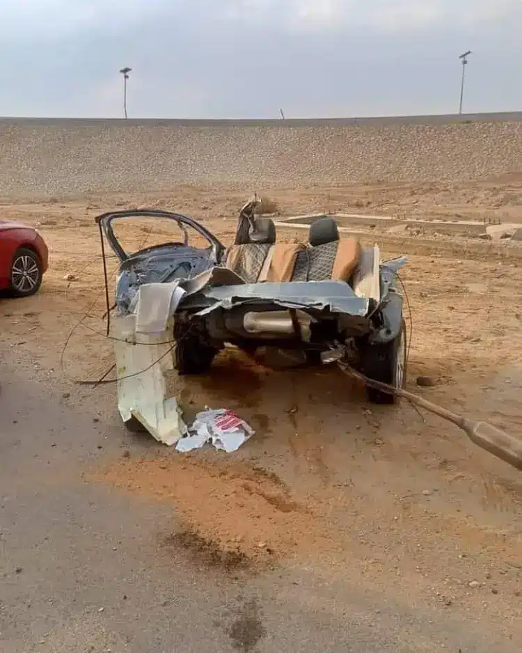 حادث سيارة طريق السويس
