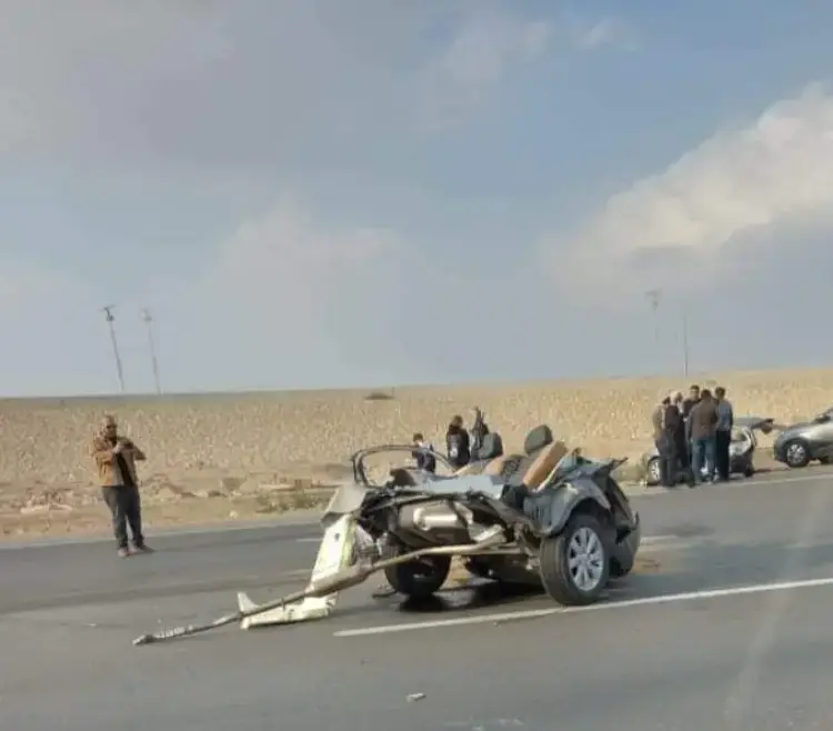 حادث سيارة طريق السويس