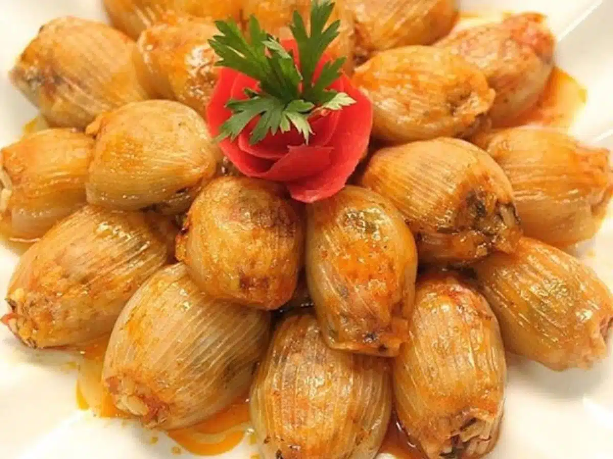 طريقة عمل محشي البصل