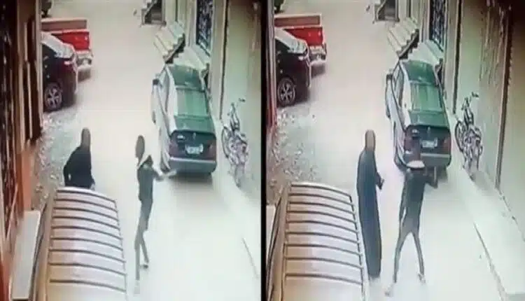 فيديو طعن مسن في حلوان