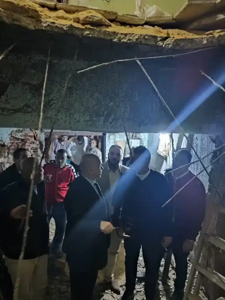 انهيار جزئي عمارة البساتين