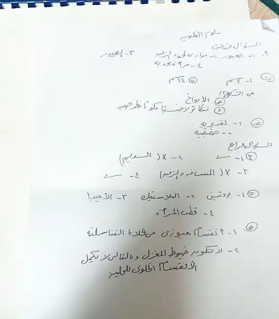 تسريب امتحانات الصف الثالث الإعدادى 2023