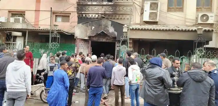 حريق مستشفى النور المحمدي في المطرية