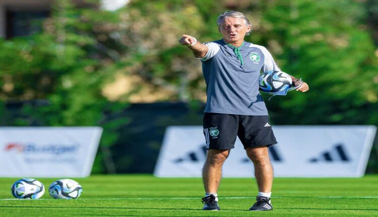 مانشيني يريد الفوز الأول مع الأخضر (المنتخب السعودي)