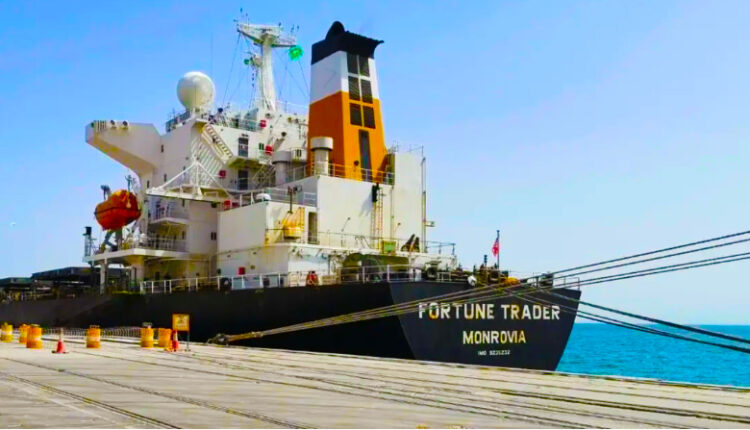 باخرة قمح في موانئ السعودية